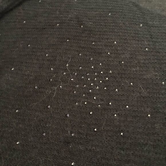 NWOT Wildfox Janice Rhinestone Sweater Black Size Medium - Picture 4 of 12
